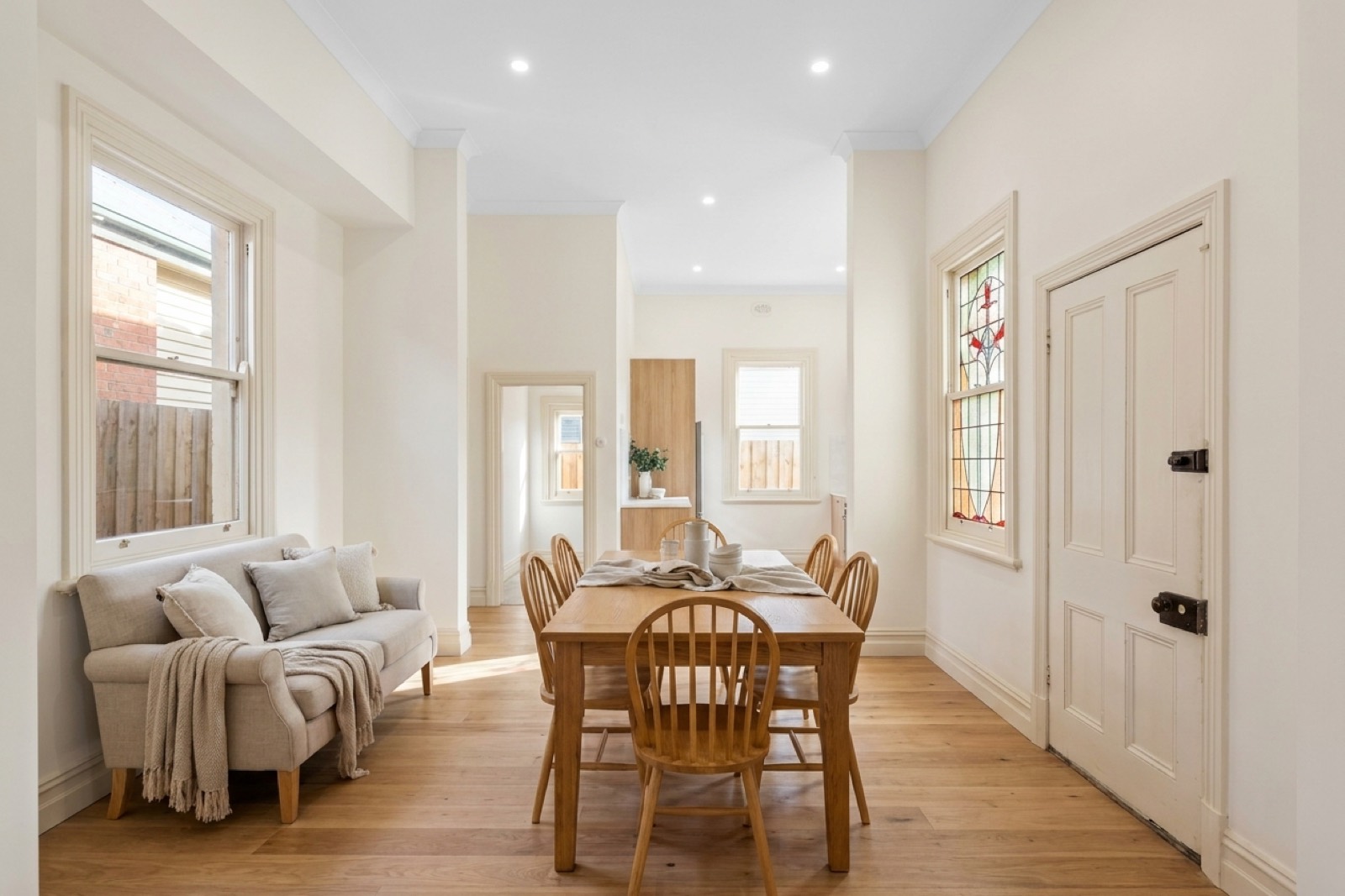 Family room rendered from working drawings