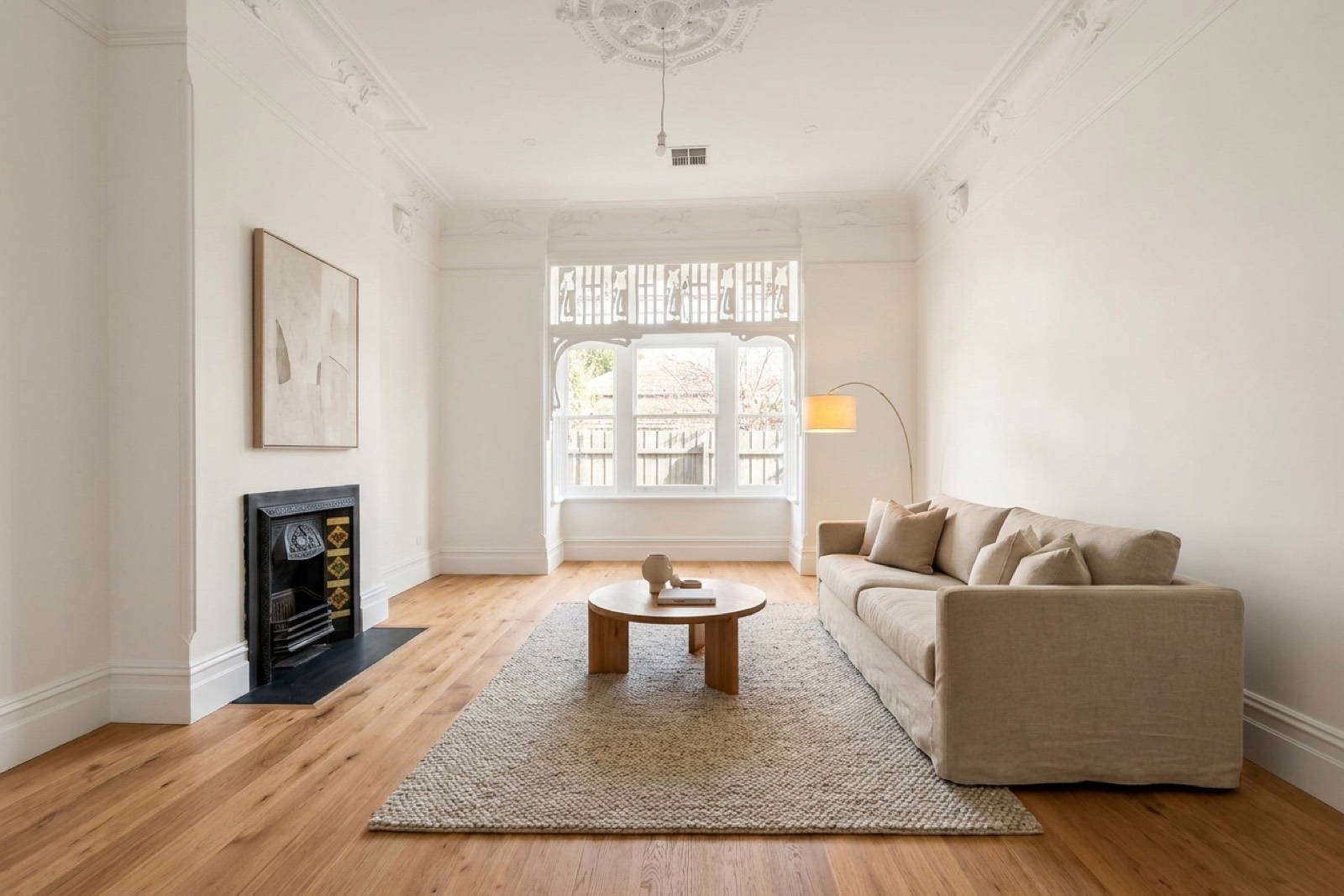 Maribyrnong living room rendered from the plans