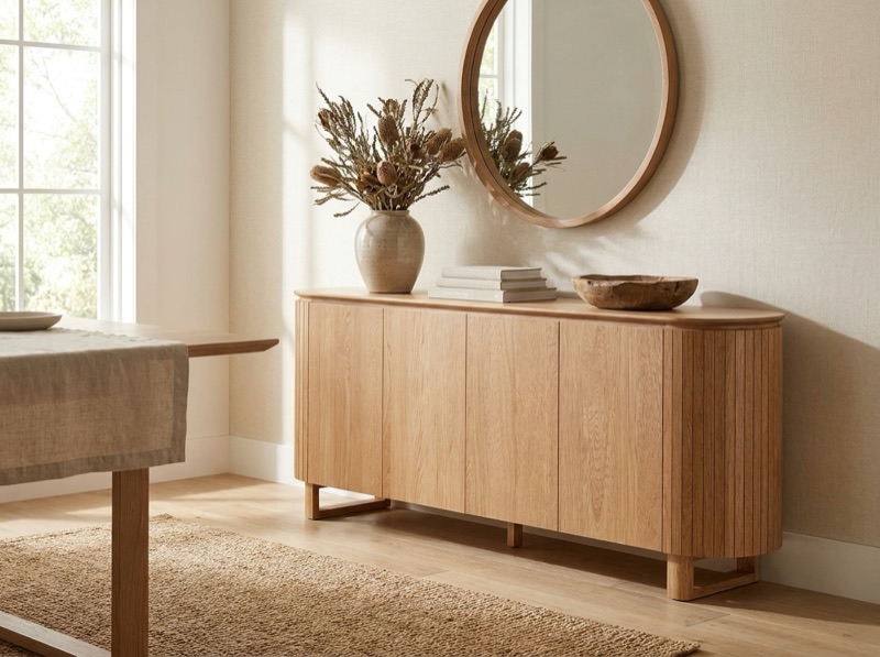 Suave Positano buffet rendered into a dining space