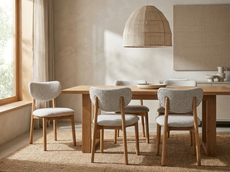 Vito Fabric Chair in a room